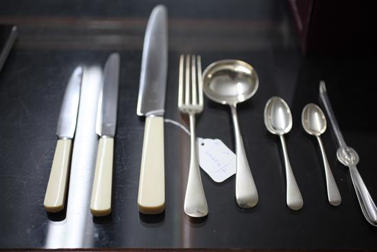 Edwardian canteen of cutlery.